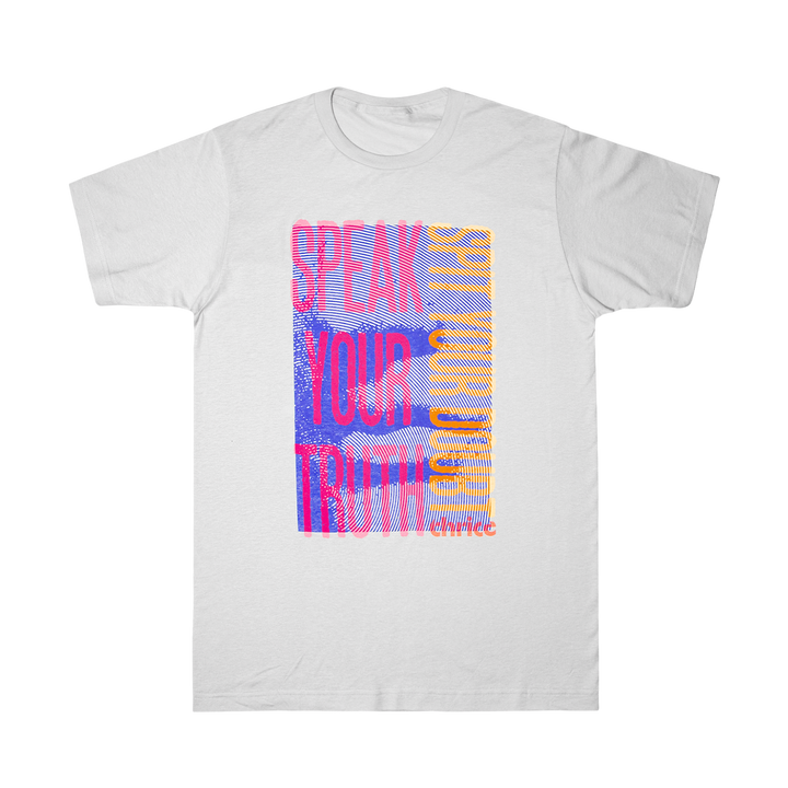Speak Your Truth Tee - Light Grey