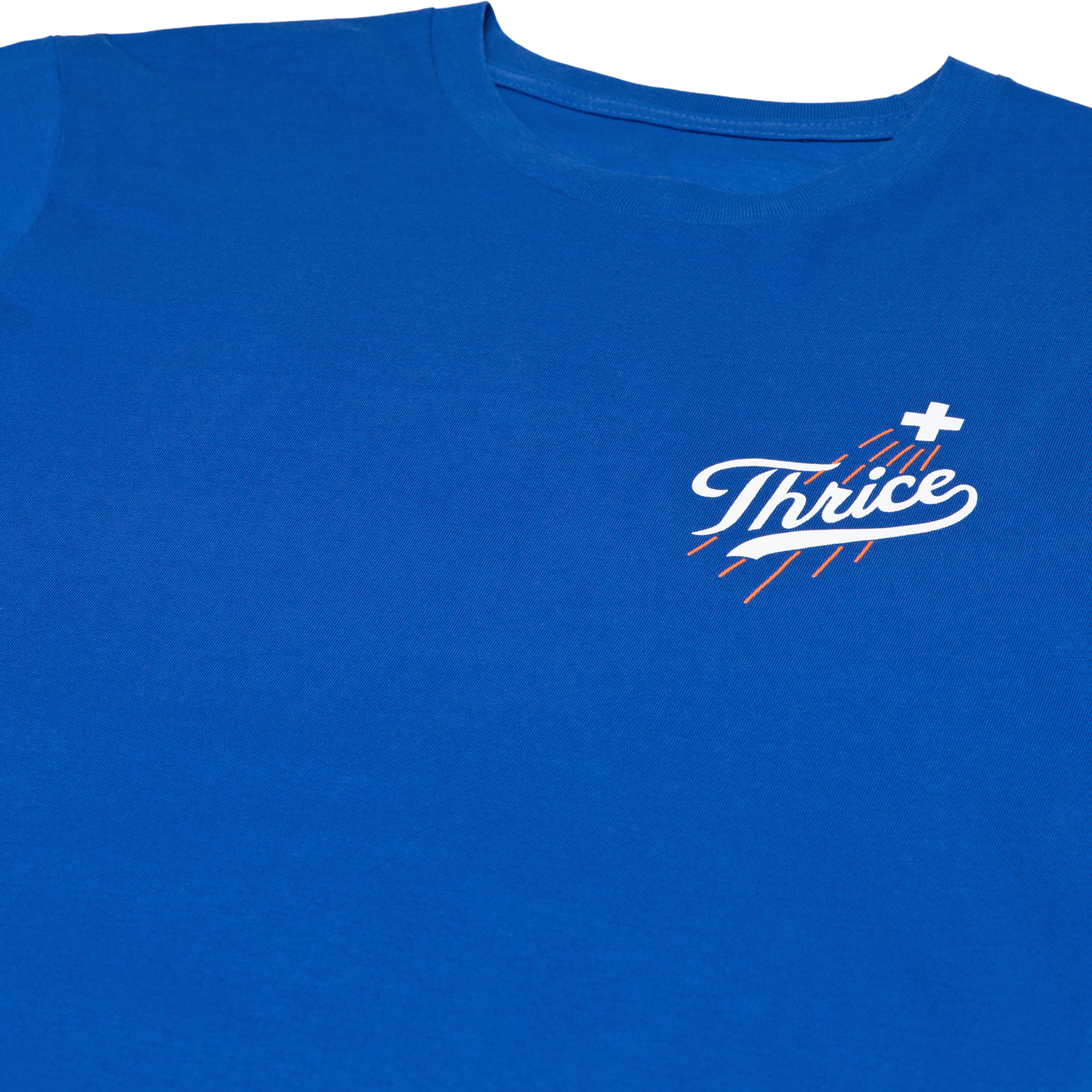 T-shirt à logo brodé - Motif Hot Dog bleu